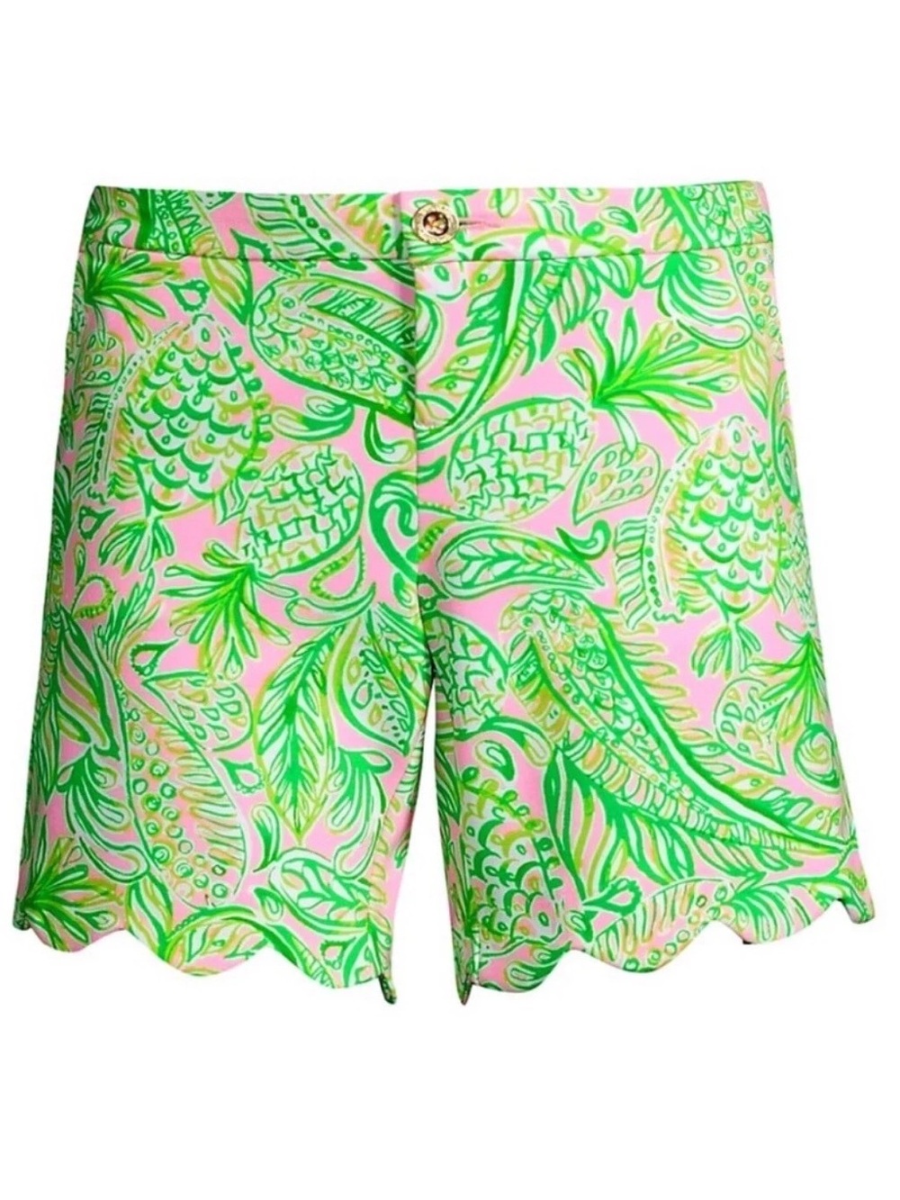 NEW LILLY PULITZER darci knit golf shorts in fins and flippers 16 Inseam 7” - Picture 4 of 7